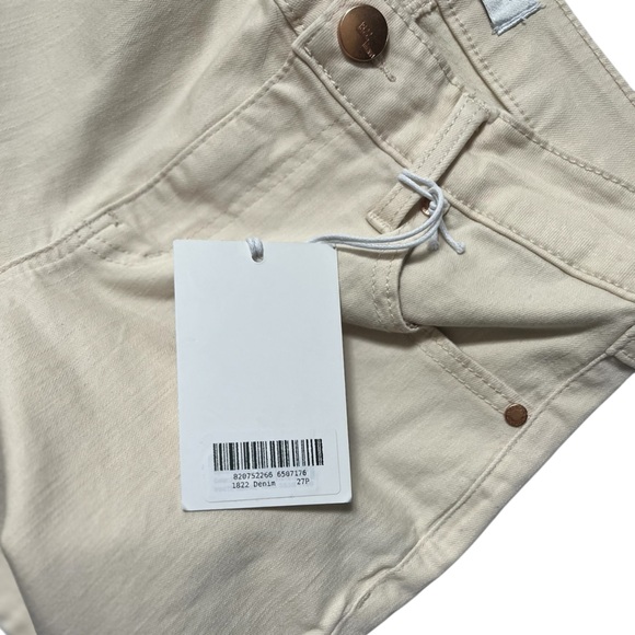 New with tags 1822 Denim Cream Flare Wide Leg Jeans stretch 4P - Picture 4 of 11
